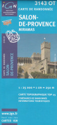 IGN 3143 OT Salon de Provence 1:25t tur. mapa IGN