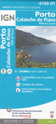 IGN 4150 OT Porto / Calanche de Piana 1:25t mapa IGN
