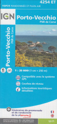 IGN 4254 ET Porto Vecchio / PNR de Corse 1:25t mapa IGN