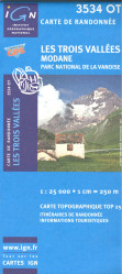 IGN 3534 OT Les Trois Vallées 1:25t mapa IGN
