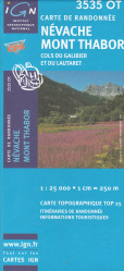 IGN 3535OT Nevache Mont Thabor 1:25t mapa IGN