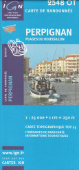 IGN 2548 OT Perpignan 1:25t mapa IGN