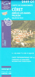 IGN 2449 OT Ceret - Amelie 1:25t mapa IGN