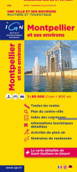 Montpellier okolí 1:80t mapa IGN