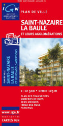 St-Nazaire 1:12,5t plán města IGN