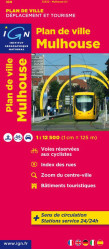 Mulhouse 1:12,5t plán města IGN