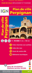 Perpignan 1:10t plán města IGN