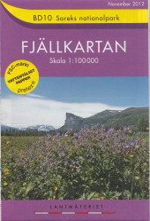 Sareks National Park BD10 1:100t turistická mapa (Švédsko)