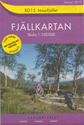 Nasafjället BD15 1:100t turistická mapa (Švédsko)