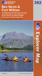 Ben Nevis / Fort William 1:25.000 turistická mapa OS #392