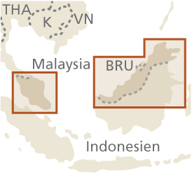 detail Malajsie (Malaysia) 1:800t mapa RKH
