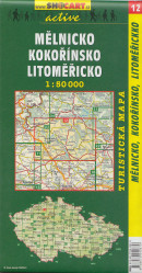 Mělnicko, Kokořínsko. Litoměřicko 1:50t turistická mapa (12) SC
