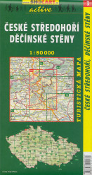 České Středohoří, Děčínské stěny 1:50t turistická mapa (3) SC