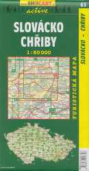 Slovácko,Chřiby 1:50t turistická mapa (63) SC