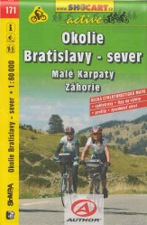 Okolí Bratislavy, Malé Karpaty, Záhoří 1:60t cyklomapa (171) SC