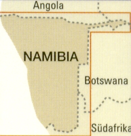 detail Namibie (Namibia) 1:1,2m mapa RKH