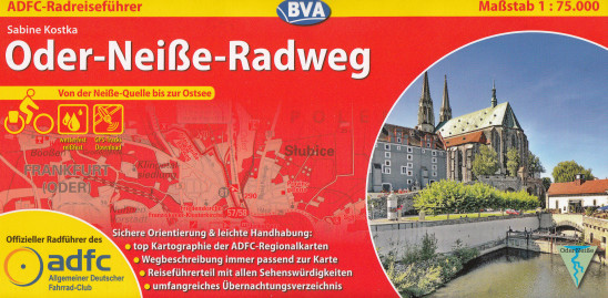 Oder-Neisse Radweg (Odra - Nisa) 1:75.000 průvodce na spirále ADFC