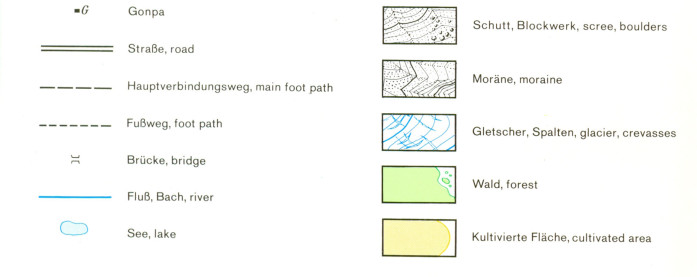 detail Nepálský Himaláj, Langtang (Langthang Himal West) 1:50t turistická mapa AV