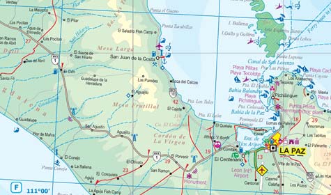 detail Mexiko (Mexico Baja California) 1:650t mapa ITM