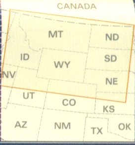 detail USA Sever (North) mapa 1:1,25m RKH