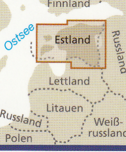 detail Estonsko (Estonia) 1:275.000 mapa RKH