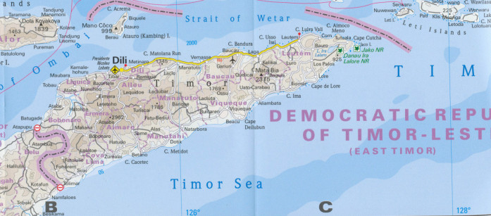 detail Papua - New Guinea 1:2m mapa RKH