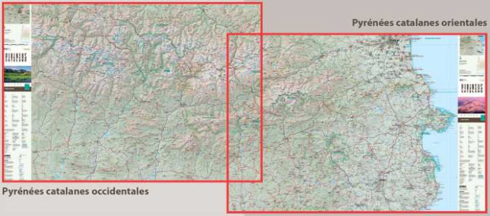 detail Pyrénées Catalanes | turistická mapa 1:150 000 ALPINA