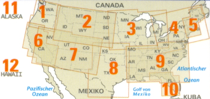 detail Aljaška (Alaska) 1:2m mapa RKH
