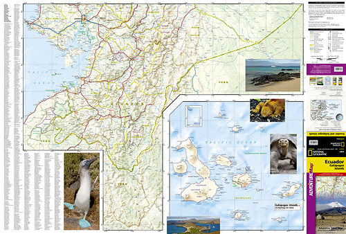 detail Ekvádor a Galapágy Adventure Map GPS komp. NGS