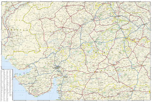 detail Indie Severo-Západ Adventure Map GPS komp. NGS