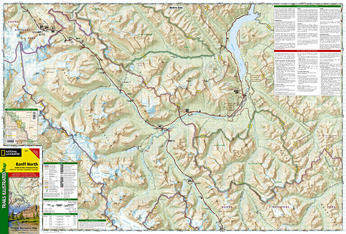 detail Banff North - Banff and Yoho národní park (Alberta) turistická mapa GPS komp. NG