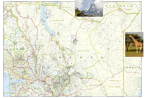 detail Keňa Adventure Map GPS komp. NGS