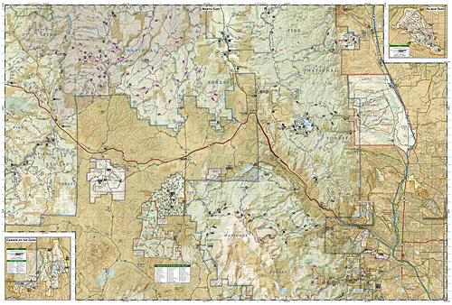 detail Pikes Peak, Canon City (Colorado) turistická mapa GPS komp. NGS