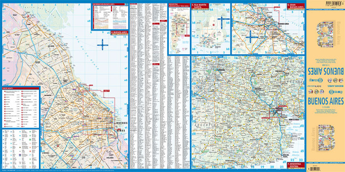 detail Buenos Aires 1:15t mapa Borch