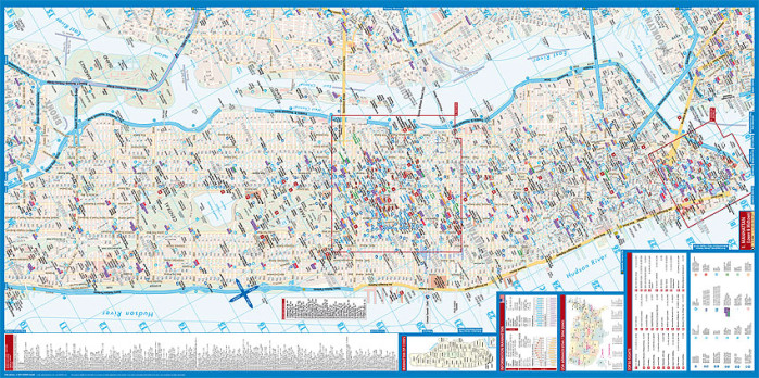 detail Manhattan 1:15t mapa Borch