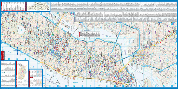 detail New York City 1:15t mapa Borch
