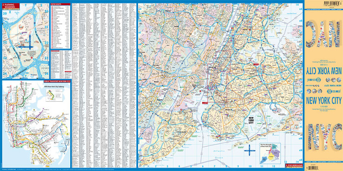 detail New York City 1:15t mapa Borch