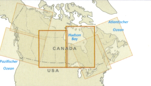 detail Canada Central 1:1,9m mapa RKH