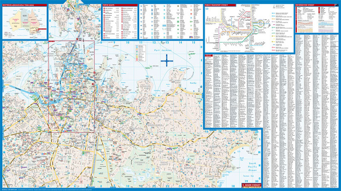 detail Sydney 1:7,5t / 15t mapa Borch