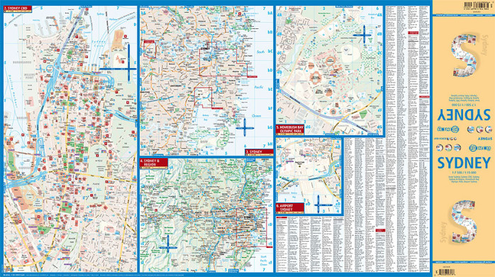 detail Sydney 1:7,5t / 15t mapa Borch