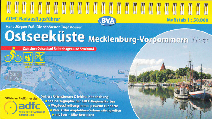 detail Ostseeküste West (pobřeží Baltu západ) 1: 50.000 průvodce na spirále ADFC