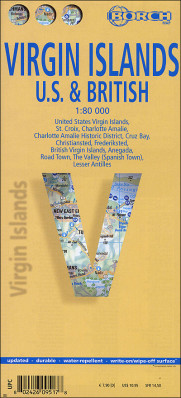 Panenské ostrovy (Virgin Isl.Brit.& US) 1:80t mapa Borch