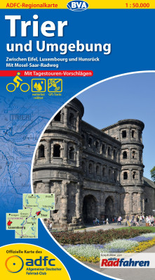 Trier a okolí 1:50.000 cyklomapa ADFC