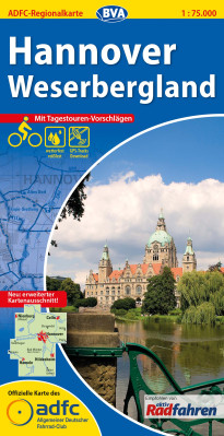 Hannover / Weserbergland 1:75.000 cyklomapa ADFC
