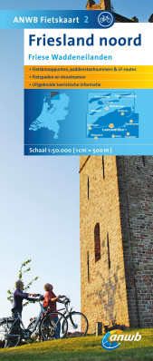 #2 Friesland noord, Friese Waddeneilanden 1:50.000 cyklomapa ANWB (Nizozemí)