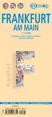 Frankfurt nad Mohanem 1:12t mapa Borch