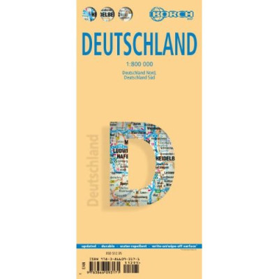 Německo (Deutschland) 1:800t mapa Borch