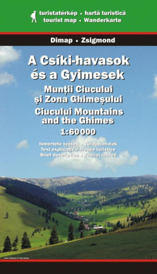Munti Ciucului 1:60t turistická mapa DIMAP