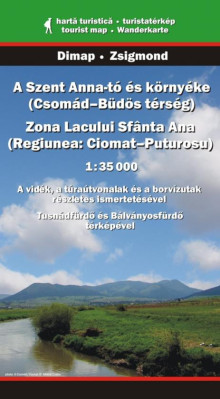 Jezero Sv.Anna a okolí 1:35t turistická mapa DIMAP