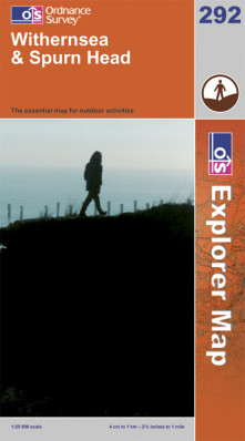 Withernsea / Spurn Head 1:25.000 turistická mapa OS #292